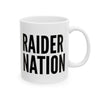 Raider Nation White And Black Coffee Mug 11oz, 15oz