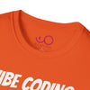 Vibe Coding Unisex Softstyle T-Shirt, Casual Graphic Tee, Tech-Inspired Shirt, Gift for Coders, Retro Vibe Shirt, Comfortable Everyday Wear