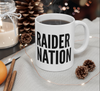 Raider Nation White And Black Coffee Mug 11oz, 15oz