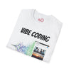 Vibe Coding Unisex Softstyle T-Shirt, Casual Graphic Tee, Tech-Inspired Shirt, Gift for Coders, Retro Vibe Shirt, Comfortable Everyday Wear