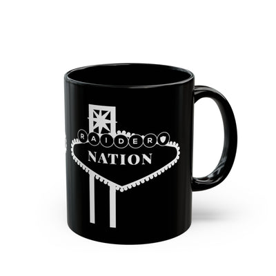 Black Mug - Vegas Raiders Nation Fun Fan Coffee Cup (11oz)