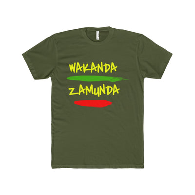 Wakanda Zamunda Black Green Red Short Sleeve Crew Tee