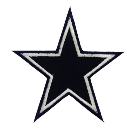 DALLAS  Star Logo 3" Embroidered Sew on Iron Patch Americas Team