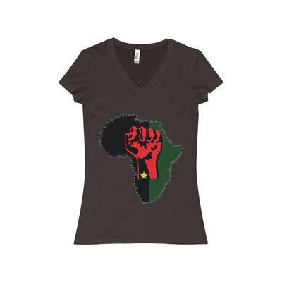 Women's Africa Rising Short Sleeve V-Neck Tee