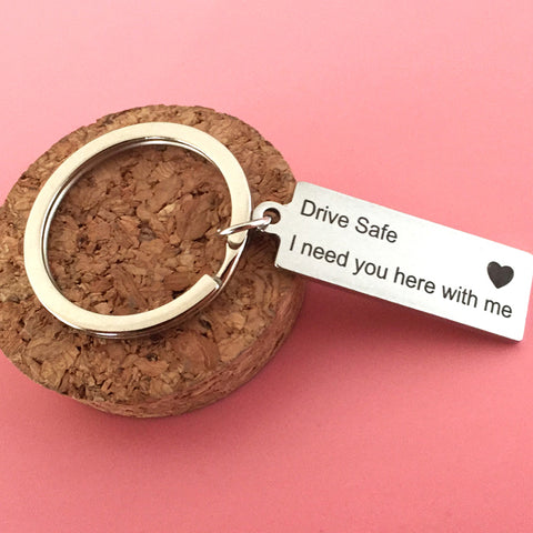 cool gift great gift love keychain drive safe