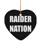 Raider Nation Christmas Tree Ornament Black And White Gift